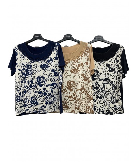 T-shirt Fantasia D-7890 - Encaty Maglieria e t-shirt donna ECD-7890