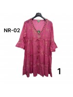 Vestito Cotone Moda Mare NR-02 - Marila Moda Mare MARNR-02