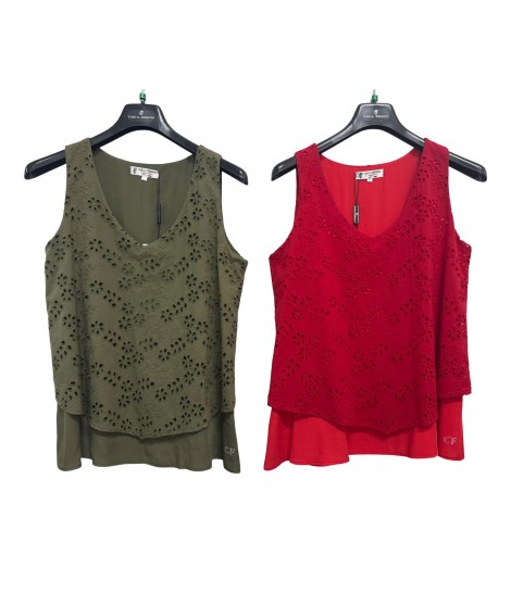 Canotta Cotone 50185 - Carla Ferroni Top e canotte CF50185