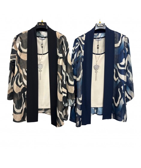 Twin-set Fantasia Sandra - Perla Oversize Twin-set donna POSANDRA