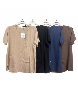 Maglia Tinta Unita 317 - La Belle Chemise Maglieria e t-shirt donna LBC317