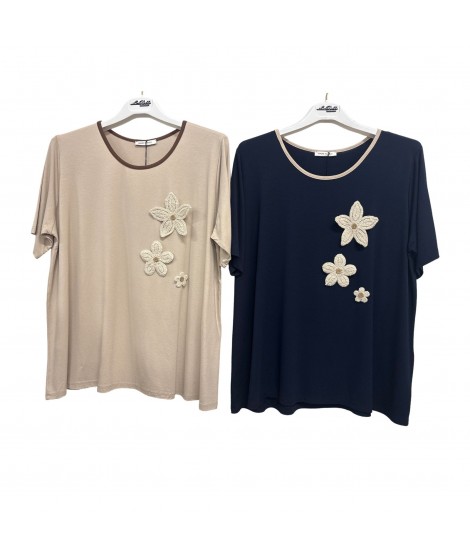 Maglia Fiori 313 - La Belle Chemise Maglieria e t-shirt donna LBC313