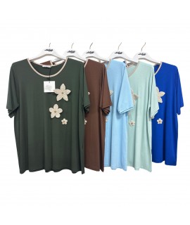Maglia Fiori 313 - La Belle Chemise Maglieria e t-shirt donna LBC313