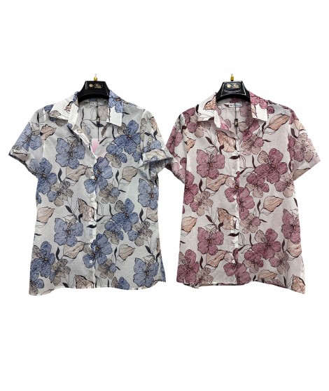 Camicia Fantasia Creta - Perla Oversize Camicie e Bluse donna POCRETA