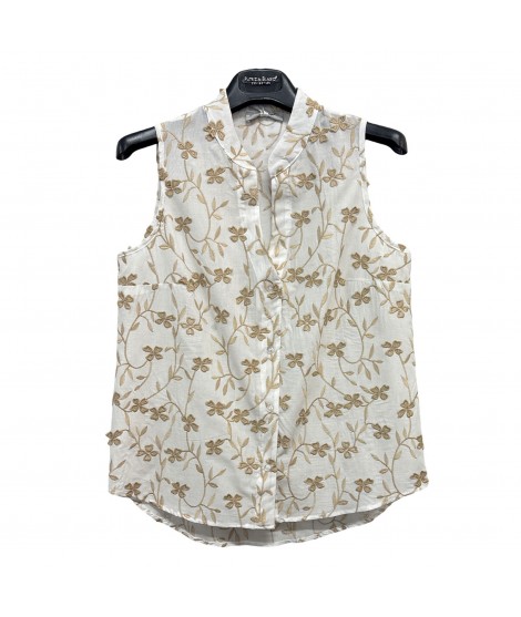 Canotta Crochet 80055 - Patrizia Blasio Top e canotte PB80055