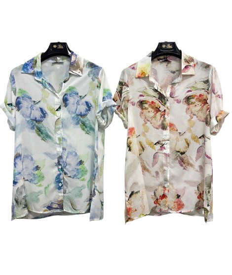 Camicia Fantasia Zante - Perla Oversize Camicie e Bluse donna POZANTE