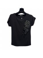 Maglia Girocollo F115 - Bianca Ghirelli Maglieria e t-shirt donna BGF115