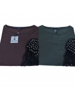 Maglia Girocollo F115 - Bianca Ghirelli Maglieria e t-shirt donna BGF115
