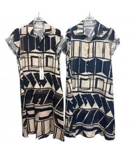 Vestito Puro Lino 26-111M - Valentina's Vestiti e abiti  VLT26-111M