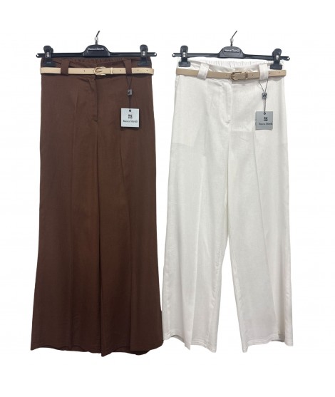 Pantaloni Lino 25300 - Bianca Ghirelli Pantaloni donna BG25300