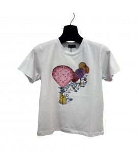 T-shirt Stampa Mongolfiera - Bianca Ghirelli Maglieria e t-shirt donna BGMONGOLFIERA