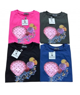T-shirt Stampa Mongolfiera - Bianca Ghirelli Maglieria e t-shirt donna BGMONGOLFIERA