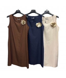 Vestito Puro Lino 25319 - Bianca Ghirelli Vestiti e abiti  BG25319