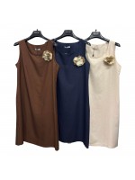 Vestito Puro Lino 25319 - Bianca Ghirelli Vestiti e abiti  BG25319