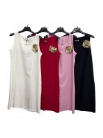 Vestito Puro Lino 25319 - Bianca Ghirelli Vestiti e abiti  BG25319