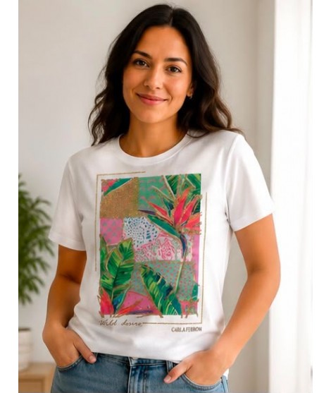 T-shirt Stampa 22304 - Carla Ferroni Maglieria e t-shirt donna CF22304