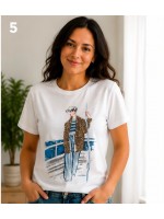 T-shirt Stampa 22305 - Carla Ferroni Maglieria e t-shirt donna CF22305