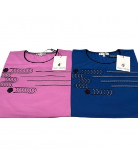 T-shirt Strass 22148 - Carla Ferroni Maglieria e t-shirt donna CF22148