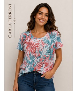 T-shirt Fantasia 22276 - Carla Ferroni Maglieria e t-shirt donna CF22276