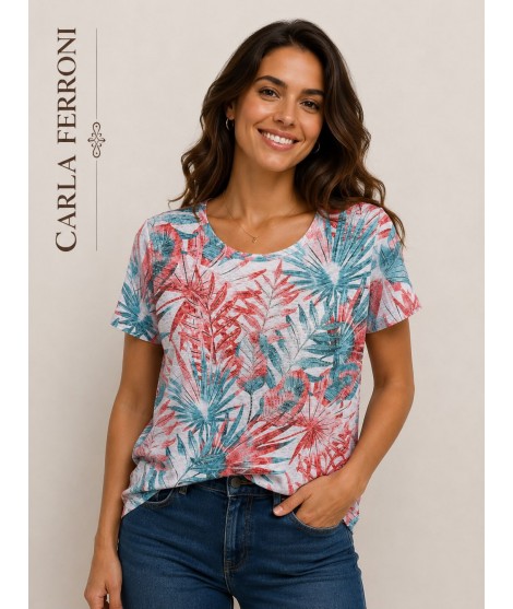 T-shirt Fantasia 22276 - Carla Ferroni Maglieria e t-shirt donna CF22276