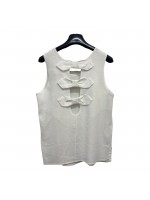 Canotta Puro Lino 25313 - Bianca Ghirelli Top e canotte BG25313