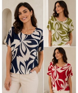 Bluse Fantasia C585 - Linda's Camicie e Bluse donna LINC585