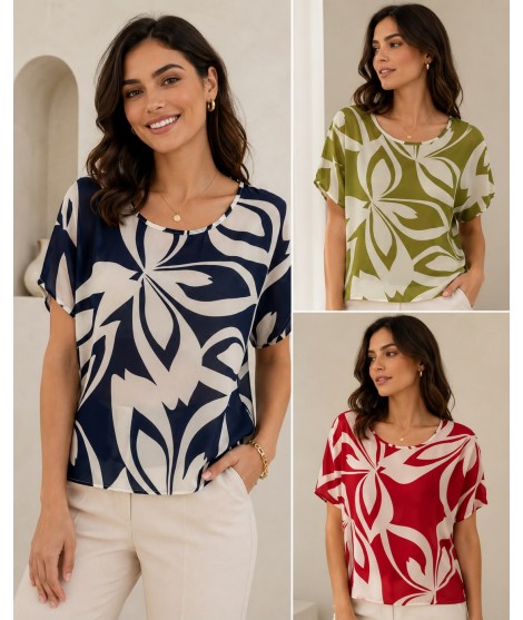 Bluse Fantasia C585 - Linda's Camicie e Bluse donna LINC585