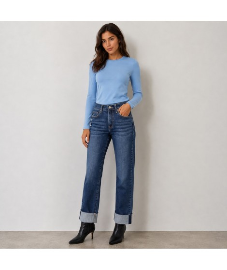 Jeans Risvoltino L1231 - Encaty Jeans donna ECL1231