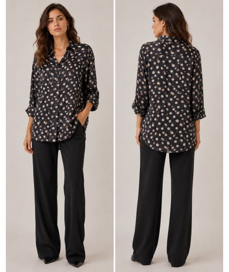 Camicia Pois 50333 - Carla Ferroni Camicie e Bluse donna CF50333