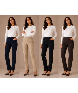 Pantaloni Tinta Unita 15937 - Carla Ferroni Pantaloni donna CF15937