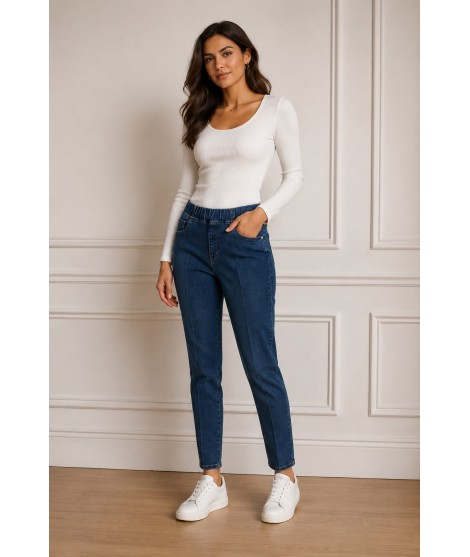 Jeans con Elastico Linda - Perla Oversize Jeans donna POLINDA