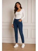 Jeans con Elastico Linda - Perla Oversize Jeans donna POLINDA