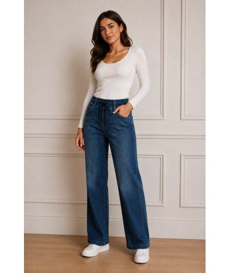 Jeans con Elastico Samira - Perla Oversize Jeans donna POSAMIRA