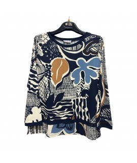Maglia Madrid Fantasia - Perla Oversize Maglieria e t-shirt donna POMADRID