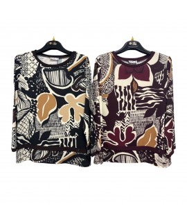 Maglia Madrid Fantasia - Perla Oversize Maglieria e t-shirt donna POMADRID