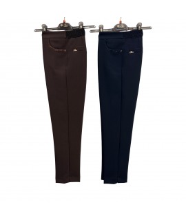 Pantaloni Bottone Vicky - Perla Oversize Pantaloni donna POPICKY