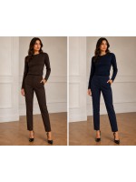 Pantaloni Bottone Vicky - Perla Oversize Pantaloni donna POPICKY