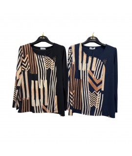 Maglia Fantasia Rita - Perla Oversize Maglieria e t-shirt donna PORITA