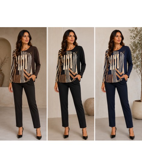 Maglia Fantasia Rita - Perla Oversize Maglieria e t-shirt donna PORITA