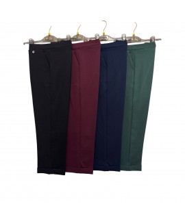Pantaloni Punto Milano Caterina - Perla Oversize Pantaloni donna POCATERINA