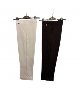 Pantaloni Punto Milano Caterina - Perla Oversize Pantaloni donna POCATERINA