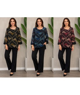 Bluse Curvy Eva Over - Perla Oversize Camicie e Bluse donna POEVAOVER