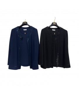 Twin-set Strass Stefania - Perla Oversize Twin-set donna POSTEFANIA