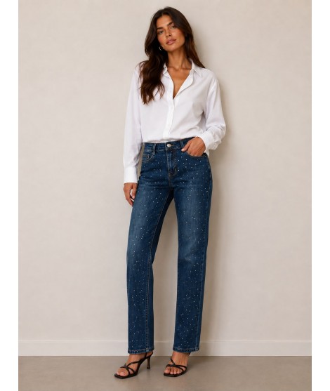 Jeans Strass L6586Z - Encaty Jeans donna ECL6586Z