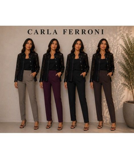 Pantaloni Punto Milano 70415 - Carla Ferroni Pantaloni donna CF70415