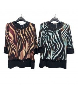 Maglia Fantasia 2610 - Kiara Contini Maglieria e t-shirt donna KC2610