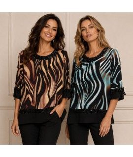 Maglia Fantasia 2610 - Kiara Contini Maglieria e t-shirt donna KC2610