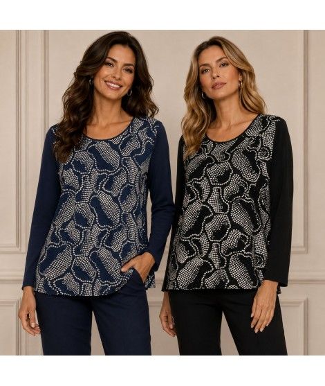 Maglia Paillettes Marta - Perla Oversize Maglieria e t-shirt donna POMARTA
