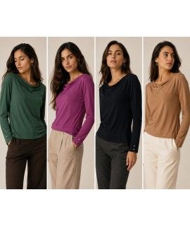 Maglia Tinta Unita F212 - Bianca Ghirelli Maglieria e t-shirt donna BGF212