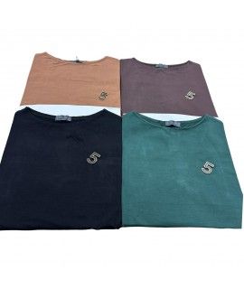 Maglia Tinta Unita F213 - Bianca Ghirelli Maglieria e t-shirt donna BGF213